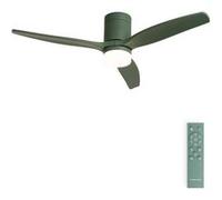 WIND CALM M - Ventilateur de plafond silencieux 40W avec pales techniques en ABS Ø132cm avec eclaraige sans wifi Sage G