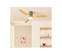 WIND CALM M - Ventilateur de plafond silencieux 40W avec pales techniques en ABS Ø132cm avec eclaraige sans wifi