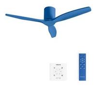 WIND CALM M - Ventilateur de plafond silencieux 4MW avec pales techniques en ABS Ø132cm sans eclaraige avec contrôleur mural
