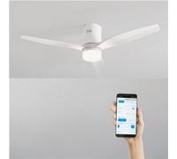 CREATE / WINDCALM NATURAL WOOD M/Ventilateur de plafond avec lumière blanc avec WiFi et télécommande / 40W, Minuterie, Ø132 cm, 6 vitesses, 3 températures de lumière, fonction été-hiver