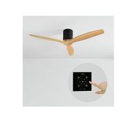 WIND CALM NATURAL WOOD - Ventilateur De Plafond 40W Silencieux 100% Bois Plusieurs Tailles Sans Lumière