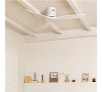 WIND CALM NATURAL WOOD - Ventilateur de plafond 40W silencieux 100% bois - Blanc G