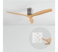 WIND CALM NATURAL WOOD - Ventilateur de plafond 40W silencieux 100% bois - Bois clair G