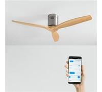 WIND CALM NATURAL WOOD - Ventilateur de plafond 40W silencieux 100% bois - Bois clair G
