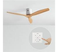 WIND CALM NATURAL WOOD - Ventilateur de plafond 40W silencieux 100% bois - Bois clair G