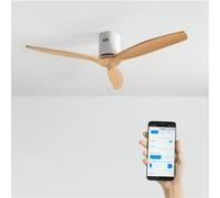 WIND CALM NATURAL WOOD - Ventilateur de plafond 40W silencieux 100% bois - Bois clair G