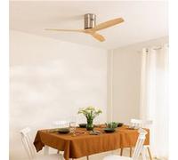 WIND CALM NATURAL WOOD - Ventilateur de plafond 40W silencieux 100% bois - Bois clair G