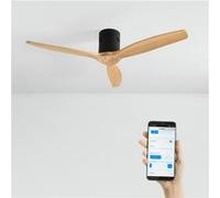 WIND CALM NATURAL WOOD - Ventilateur de plafond 40W silencieux 100% bois - Bois clair G