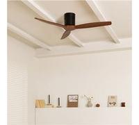 WIND CALM NATURAL WOOD - Ventilateur de plafond 40W silencieux 100% bois - Bois sombre G