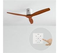 WIND CALM NATURAL WOOD - Ventilateur de plafond 40W silencieux 100% bois - Bois sombre G