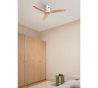 WIND CALM NATURAL WOOD - Ventilateur De Plafond 40W Silencieux 100% Bois Sans Lumière