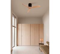 WIND CALM NATURAL WOOD - Ventilateur De Plafond 40W Silencieux 100% Bois Sans Lumière