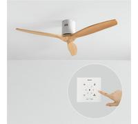 WIND CALM NATURAL WOOD - Ventilateur De Plafond 40W Silencieux 100% Bois Sans Lumière