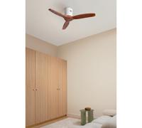 WIND CALM NATURAL WOOD - Ventilateur De Plafond 40W Silencieux 100% Bois Sans Lumière