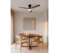 WIND CALM NATURAL WOOD - Ventilateur De Plafond 40W Silencieux 100% Bois Télécommande