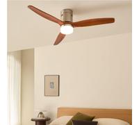 WIND CALM NATURAL WOOD - Ventilateur De Plafond 40W Silencieux 100% Bois Télécommande
