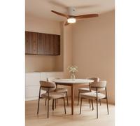 WIND CALM NATURAL WOOD - Ventilateur De Plafond 40W Silencieux 100% Bois Télécommande