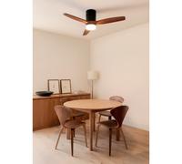 WIND CALM NATURAL WOOD - Ventilateur De Plafond 40W Silencieux 100% Bois Télécommande