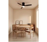 WIND CALM NATURAL WOOD - Ventilateur De Plafond 40W Silencieux 100% Bois WIFI + Télécommande