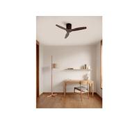 WIND CALM NATURAL WOOD - Ventilateur de plafond silencieux 40 W 100 % bois Ø 112 cm sans éclairage avec wifi