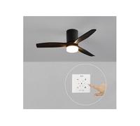 WIND CALM S - Ventilateur de plafond silencieux 40W avec pales techniques en ABS Ø112 avec eclaraige avec contrôleur mural