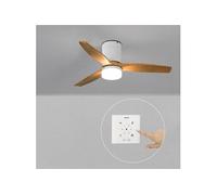 WIND CALM S - Ventilateur de plafond silencieux 40W avec pales techniques en ABS Ø112 avec eclaraige avec contrôleur mural