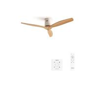 WIND CALM S - Ventilateur de plafond silencieux 40W avec pales techniques en ABS Ø112 sans eclaraige avec contrôleur mural