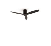 WIND CALM - Ventilateur de plafond 40W silencieux Ø132 cm 15W 100% Noir