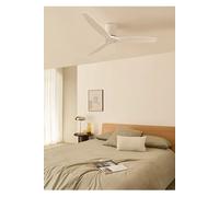 CREATE / WINDCALM M/Ventilateur de plafond ABS avec Wifi et télécommande blanc pales blanches / 40W, silencieux, Ø132 cm, 6 vitesses, minuterie 1 à 4 heures, moteur DC, fonction été-hiver