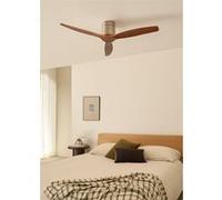 WIND CALM - Ventilateur de plafond silencieux 40W avec pales techniques en ABS de différentes tailles Nickel G