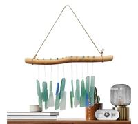 Wind Chime Handmade - Bohemian Glass Decorations, Outdoor Hanging Chimes, Garden Patio Porch Balcony Lawn Window Decor, Home Christmas Wall Ornament for Relaxing Sound and Aesthetic Display