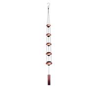 Wind Chimes Outside - 36 inch Decorative Metal, Chimes with 5 Bells Musical Garden Hanging Ornament for Patio Porch Backyard Home Balcony Window Outdoor Relaxing Sound Decor Weather
