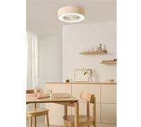 WIND CLEAR EASY Ventilateur de plafond silencieux 40 W, Ø 50 cm, à pales dissimulées, avec éclairage LED et télécommande murale
