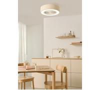 WIND CLEAR EASY - Ventilateur De Plafond Silencieux 40W Ø50 Cm Avec Pales Dissimulées Et Lumière LED Télécommande
