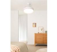 WIND CLEAR EDGE Ventilateur de plafond silencieux 40 W, Ø 107 cm, pales rétractables, avec éclairage LED et télécommande murale