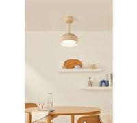 WIND CLEAR LAMP - Ventilateur de plafond 40W silencieux Ø55cm avec pales rétractables et lumière LED Beige G