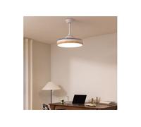 WIND CLEAR M - Ventilateur de plafond 40W silencieux à pales rétractables avec éclairage LED différentes tailles avec eclaraige sans wifi