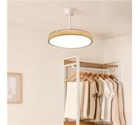 WIND CLEAR STUDIO M - Ventilateur de plafond 40W silencieux avec pales rétractables et eclaraige LED, Ø108 cm avec eclaraige sans wifi Transparent G