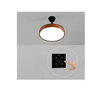 WIND CLEAR STUDIO M - Ventilateur de plafond 40W silencieux avec pales rétractables et eclaraige LED, Ø108 cm avec eclaraige avec contrôleur mural