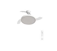 WIND CLEAR STUDIO M - Ventilateur de plafond 40W silencieux avec pales rétractables et eclaraige LED, Ø108 cm avec eclaraige sans wifi