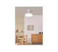 WIND CLEAR STUDIO - Ventilateur de plafond 40W silencieux avec pales rétractables et lumière LED, plusieurs tailles -