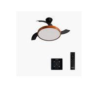 WIND CLEAR STUDIO S - Ventilateur de plafond 40W silencieux avec pales rétractables et eclaraige LED, Ø91cm avec eclaraige avec contrôleur mural