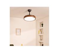 WIND CLEAR STUDIO S - Ventilateur de plafond 40W silencieux avec pales rétractables et eclaraige LED, Ø91cm avec eclaraige sans wifi