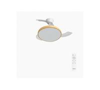 CREATE Ventilateur de plafond WIND CLEAR STUDIO 40W silencieux pales rétractables LED télécommande
