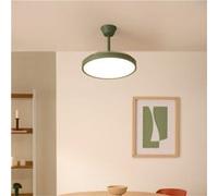 WIND CLEAR STUDIO S - Ventilateur de plafond 40W silencieux avec pales rétractables et eclaraige LED, Ø91cm avec eclaraige sans wifi Transparent G