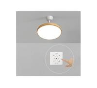 WIND CLEAR STUDIO S - Ventilateur de plafond 40W silencieux avec pales rétractables et eclaraige LED, Ø91cm avec eclaraige avec contrôleur mural