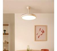 WIND CLEAR STUDIO - Ventilateur de plafond 40W silencieux avec pales rétractables et lumière LED, plusieurs tailles - Transparent G