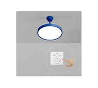 CREATE / WIND CLEAR STUDIO M/Ventilateur de plafond avec lumière bleu cobalt avec commande murale et télécommande / 40W, Ø108 cm, pales rétractables, 3 températures de lumière, fonction été-hiver