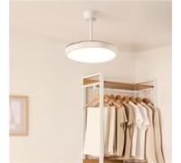 WIND CLEAR STUDIO - Ventilateur de plafond 40W silencieux avec pales rétractables et lumière LED, plusieurs tailles - Transparent G