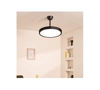CREATE / WIND CLEAR STUDIO M/Ventilateur de plafond avec lumière noir avec télécommande / 40W, Ø108 cm, 6 vitesses, pales rétractables, 3 températures de lumière, fonction été-hiver